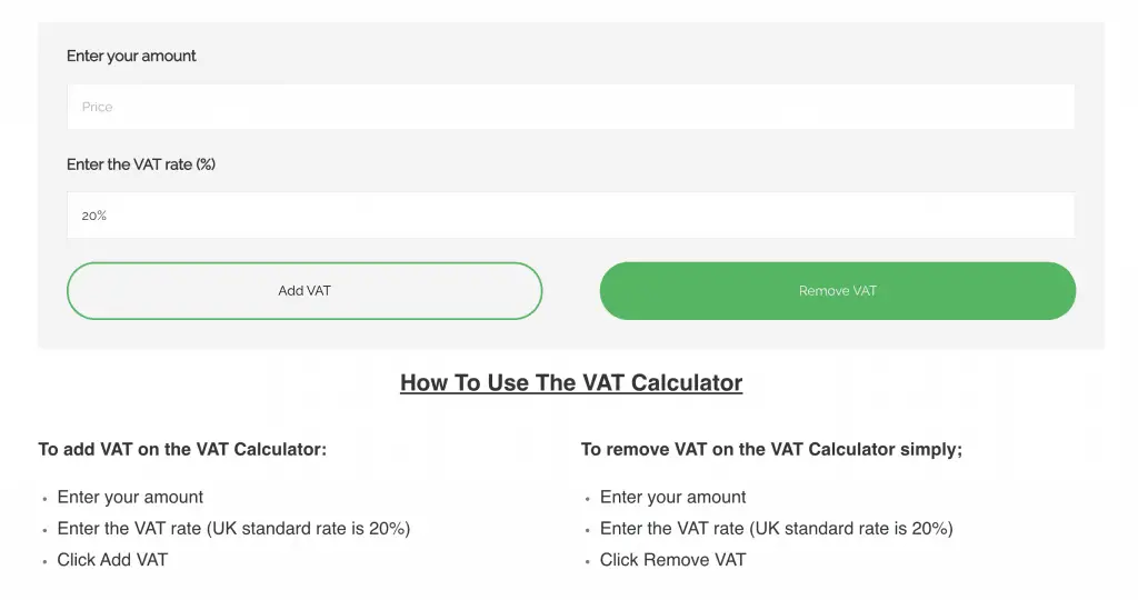 VATCalculatorUK About Us The Free Online VAT Calculator